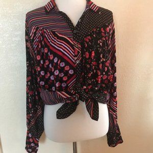 Free People Multimedia Blouse